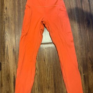 lululemon athletica Orange Leggings